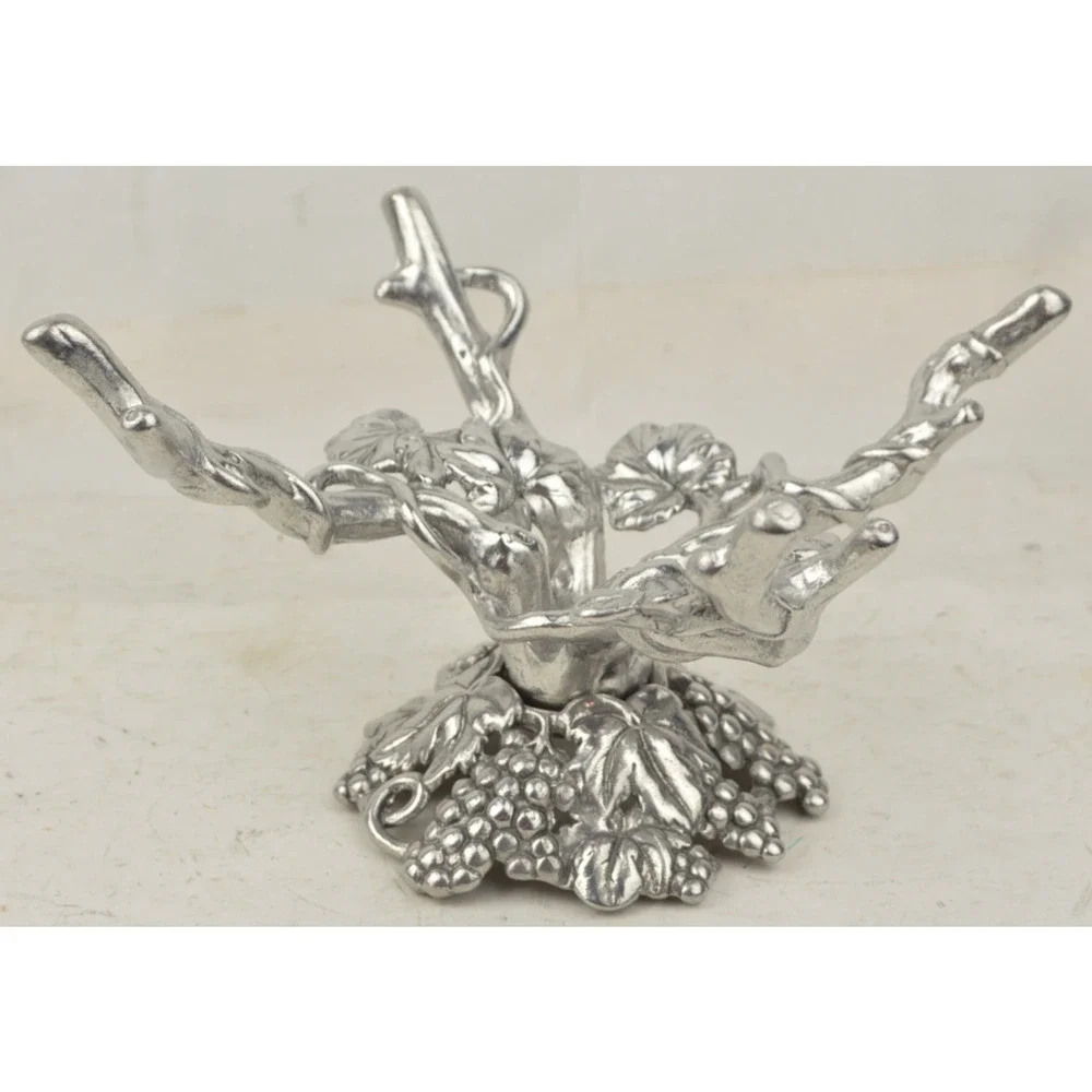 Vintage Arthur Court Aluminum Grape Grapevine Bowl Holder Stand Replacement